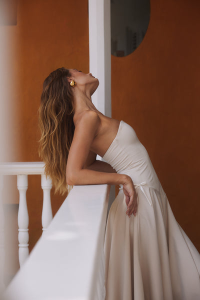 Kittie Maxi Dress in Ivory