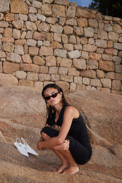 Stasera Midi Dress - Light Black
