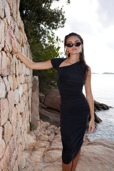 Stasera Midi Dress - Light Black