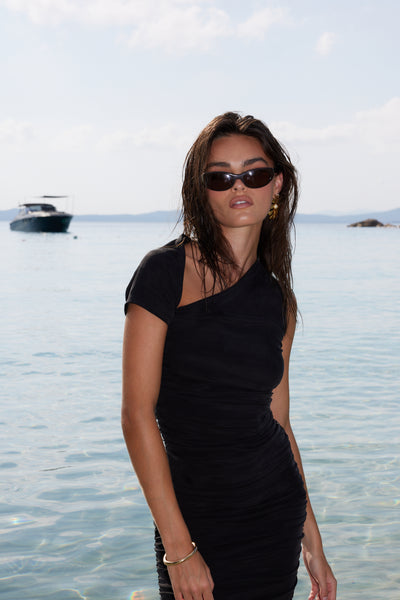 Stasera Midi Dress - Light Black