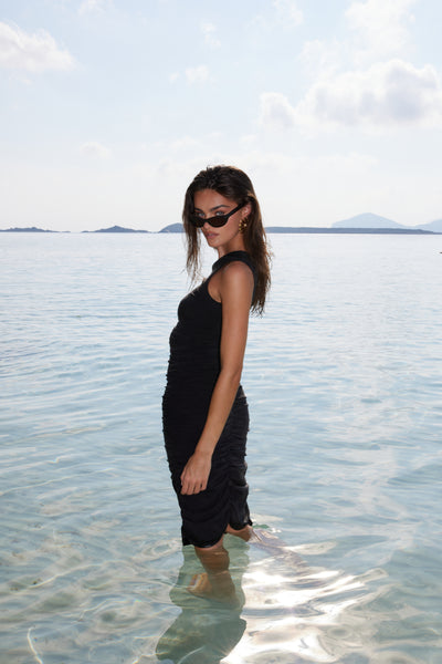 Stasera Midi Dress - Light Black