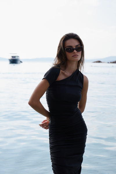 Stasera Midi Dress - Light Black