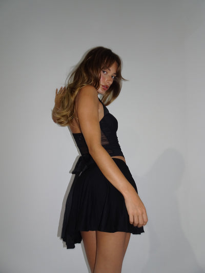 Midnight Curfew Mesh Bustier