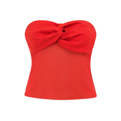 Valentina Strapless Top - Rossa