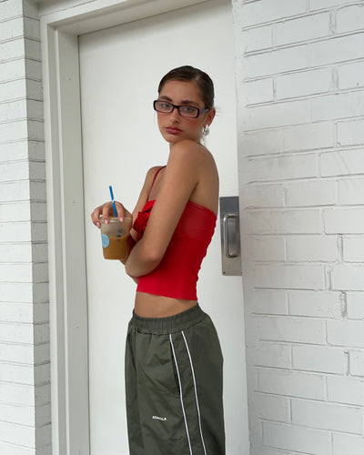 Valentina Strapless Top - Rossa