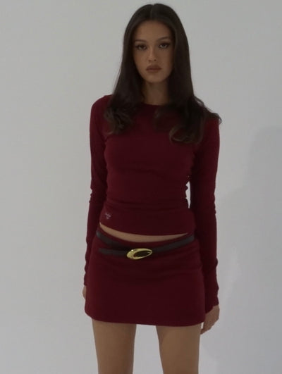 Skivvy Skirt - Merlot