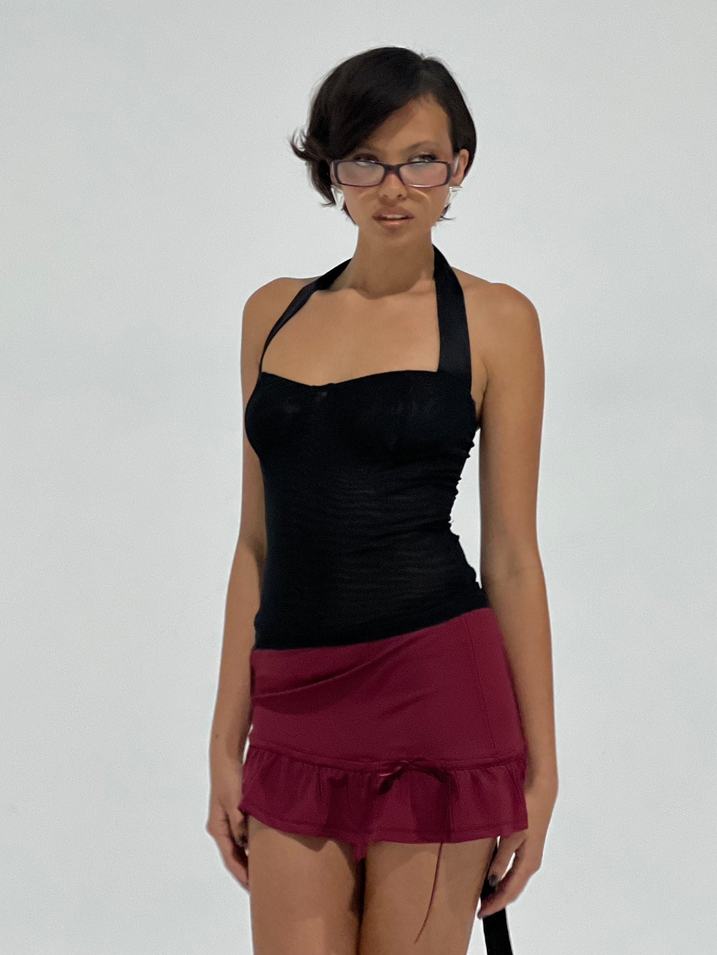 Midnight Curfew Mesh Bustier