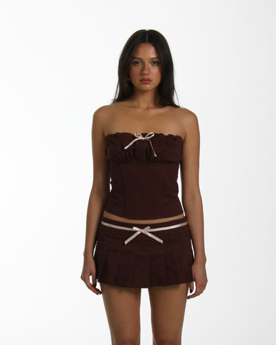 Pamela Skort in Choc