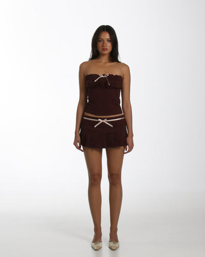 Pamela Top in Choc