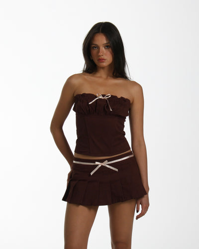 Pamela Top in Choc