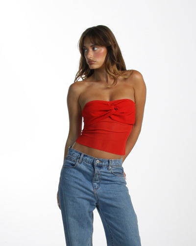 Valentina Strapless Top - Rossa