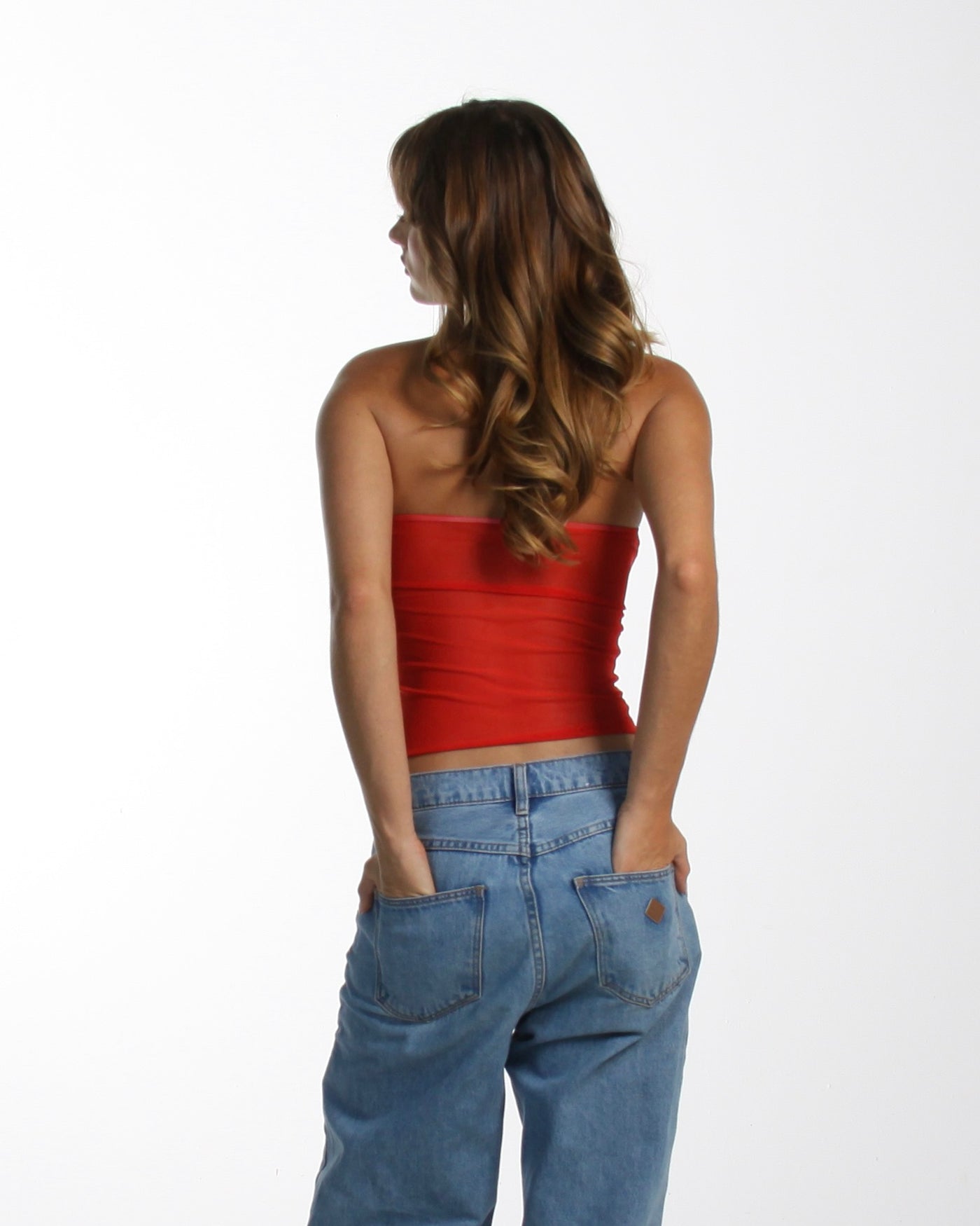 Valentina Strapless Top - Rossa