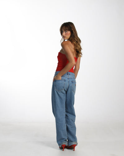 Valentina Strapless Top - Rossa