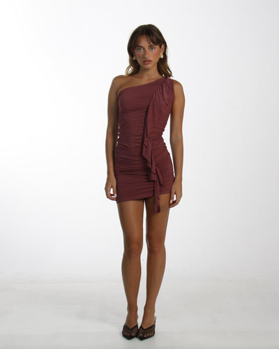 Spriza Mini Dress - Wine