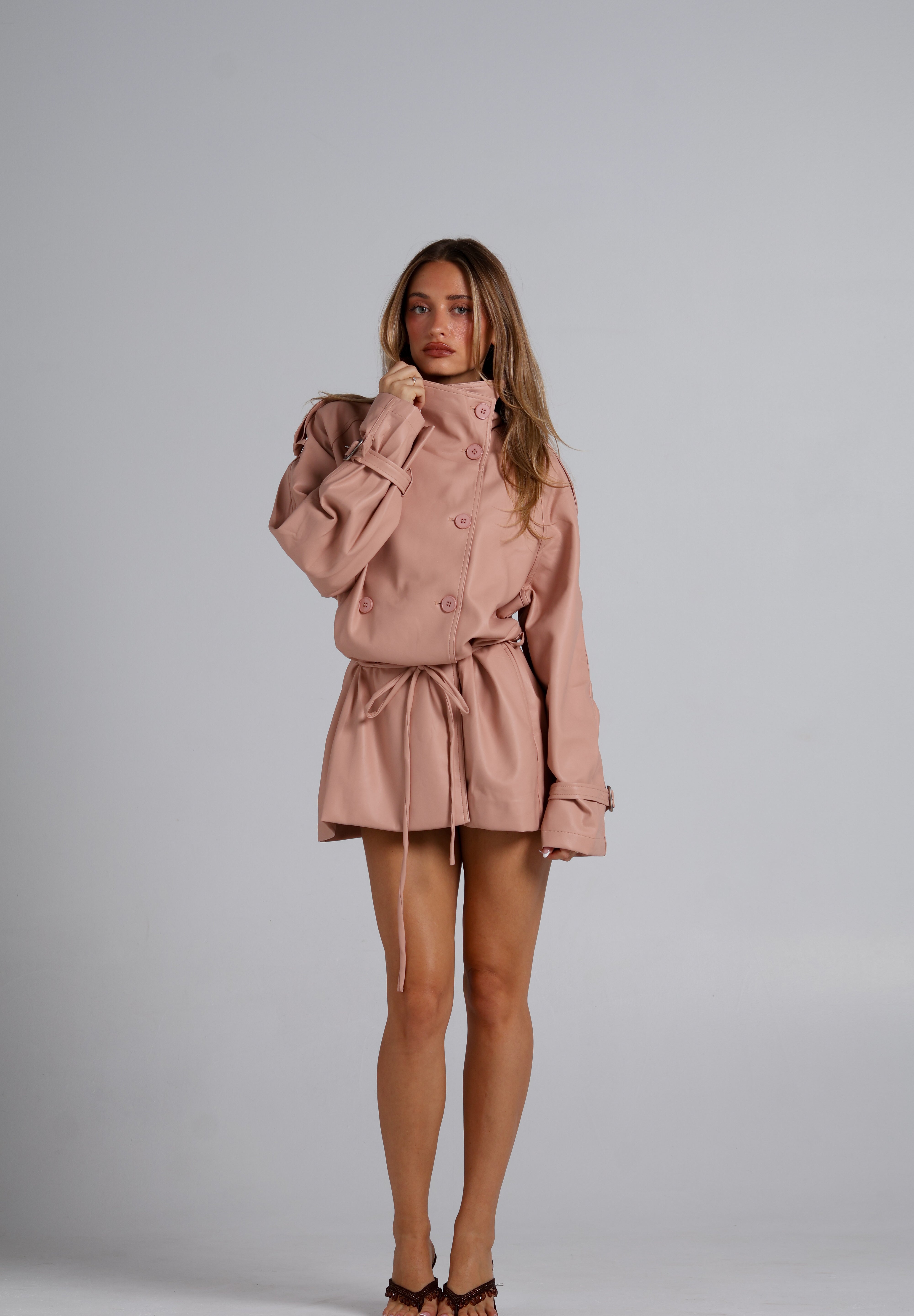 Birkin Mini Trench - Blush