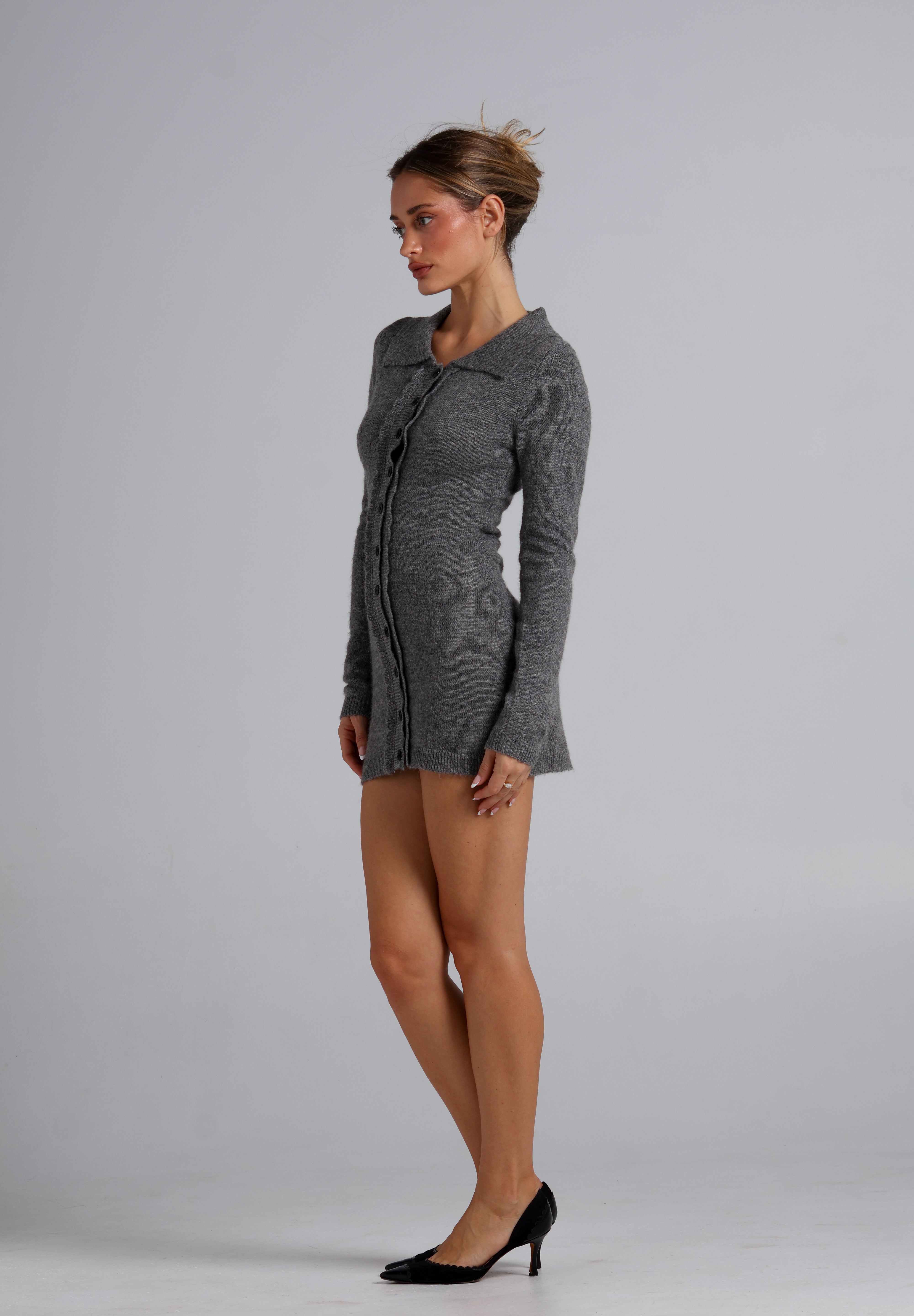 Norah Knit Dress - Grey