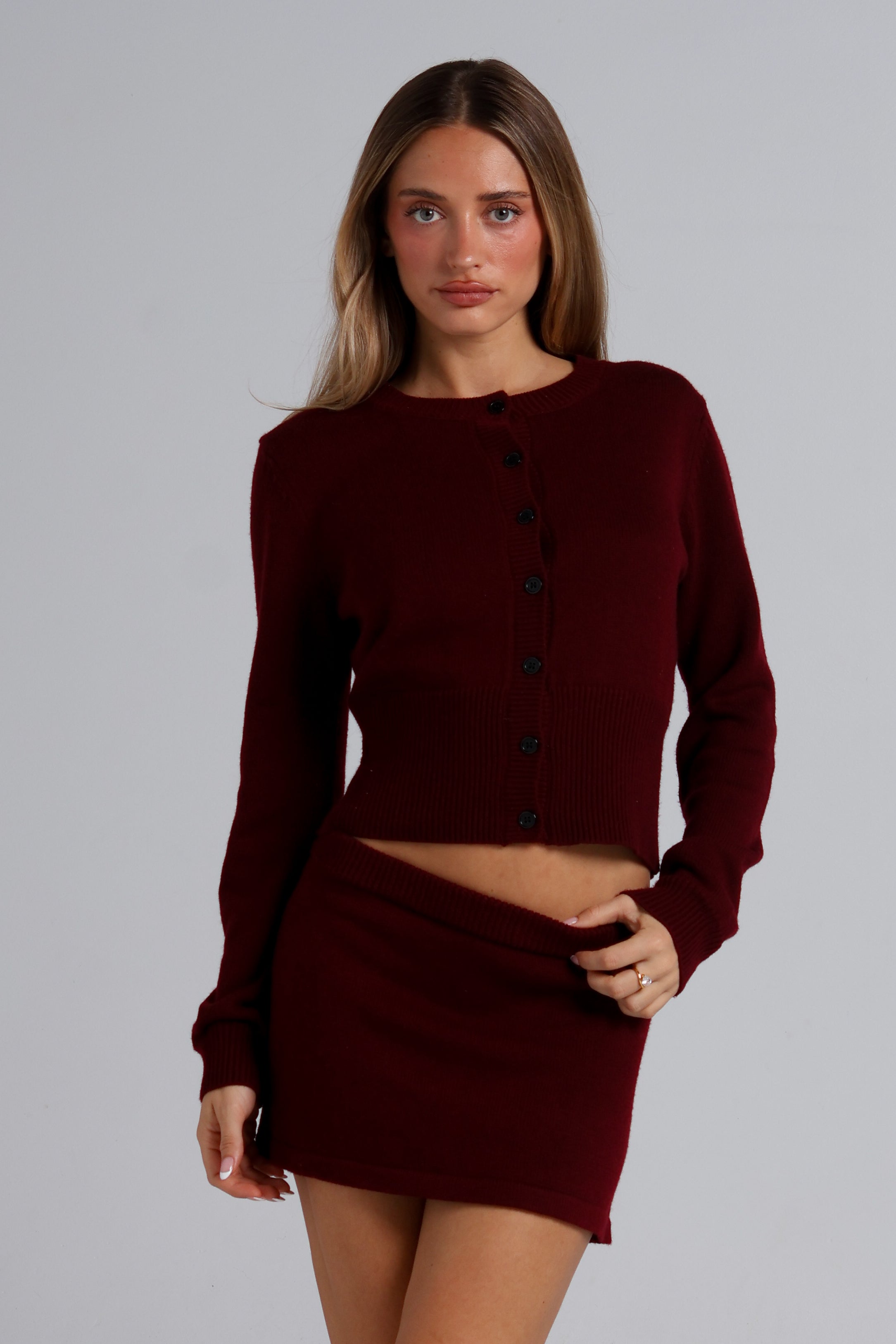 Elle Knit Top - Red