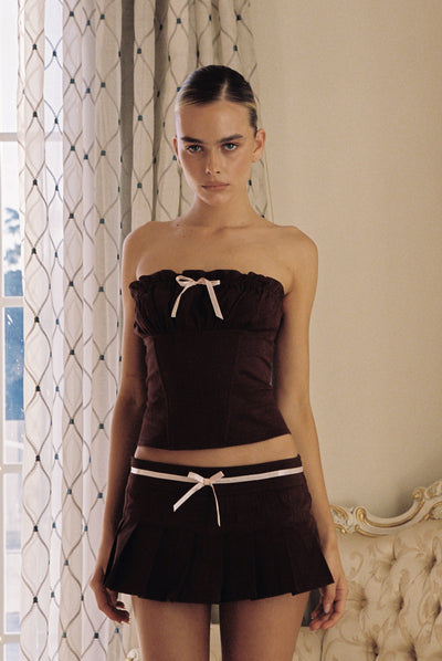 Pamela Skort in Choc