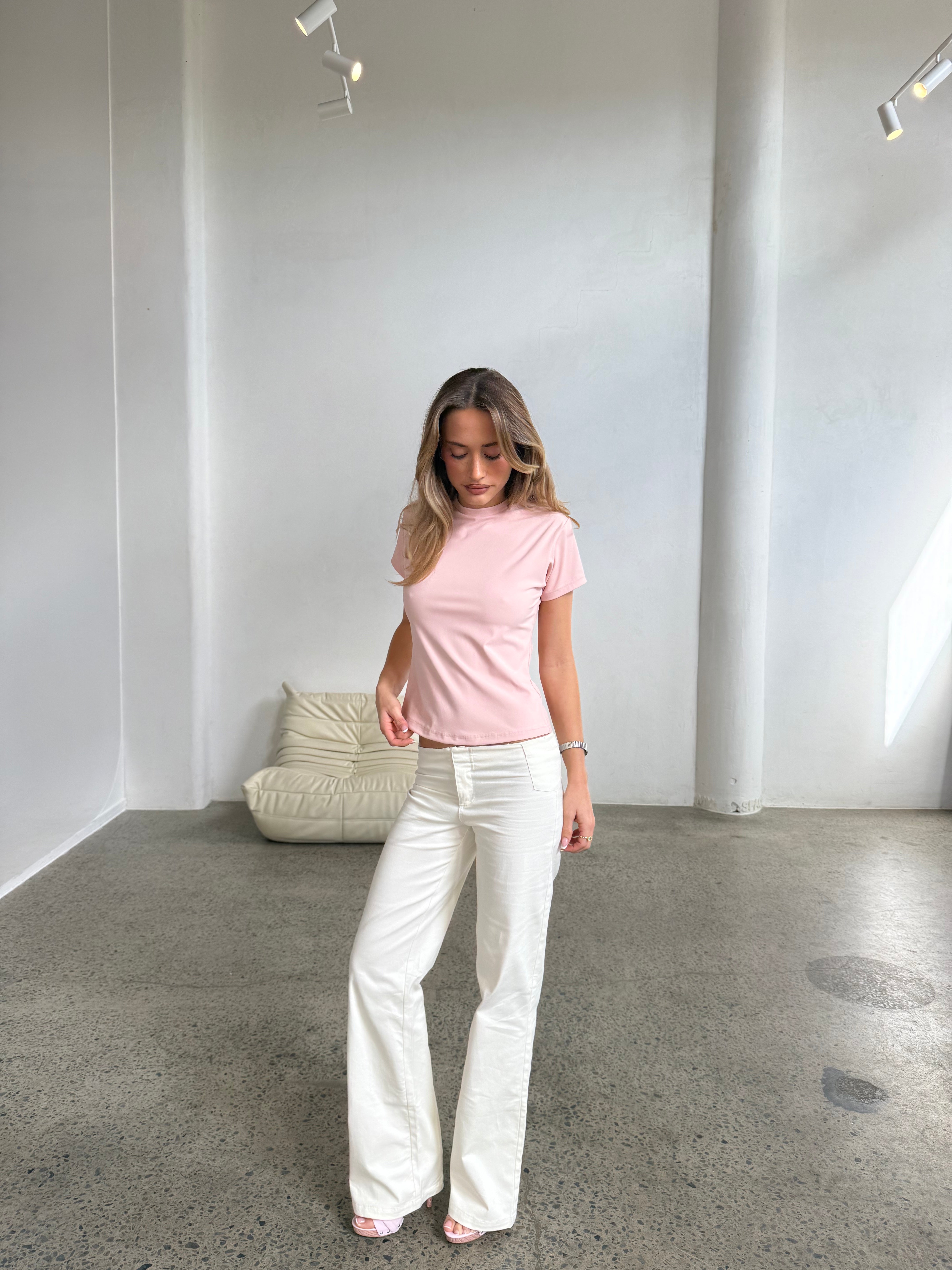 Celine Tee - Powder Pink