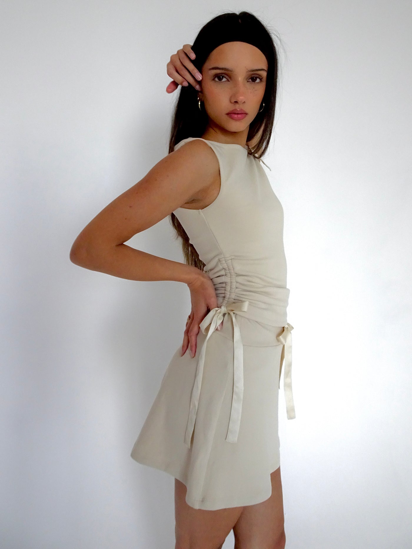 Tie Up Skort in Buttercream